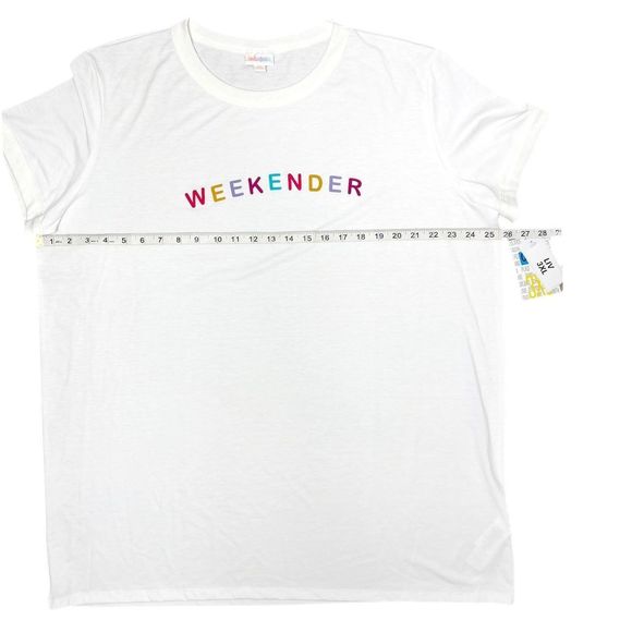 NWT 3XL T-Shirt "Weekender" LIV Graphic TEE, LuLaRoe - Picture 6 of 7